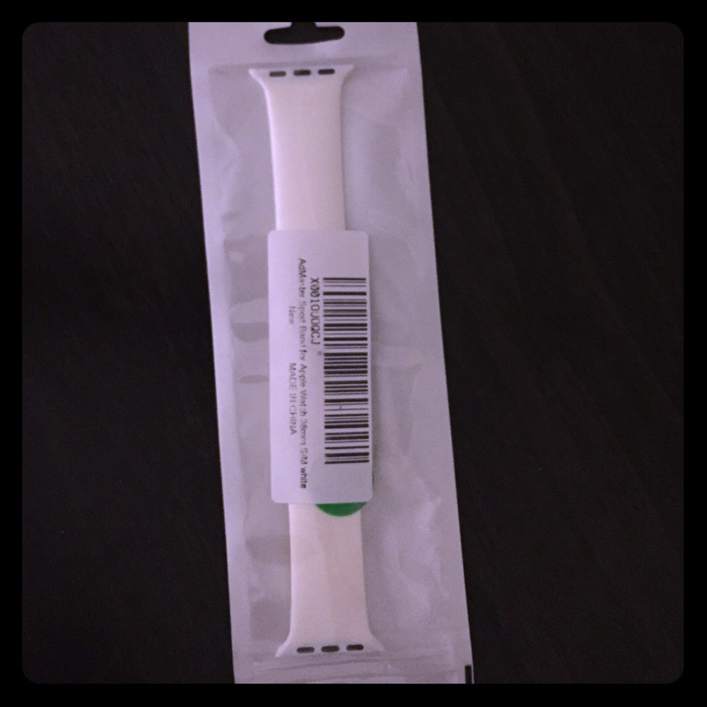 iWatch Band- White Silicone band for 38mm